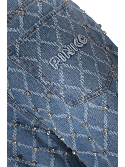 Jeans Quentin in denim con strass PINKO | 101733 A32NPJE
